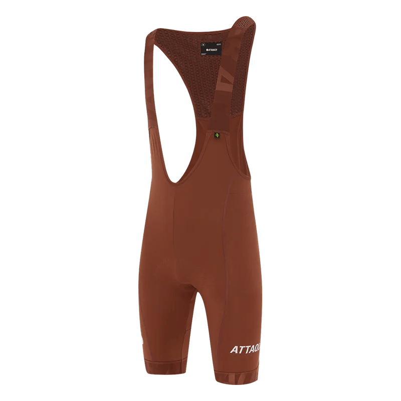Attaquer Men's All Day Bib Shorts Burnt Orange / XS Apparel - Clothing - Men's Bibs - Road - Bib Shorts