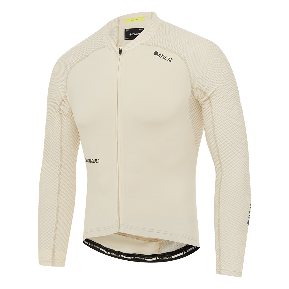Attaquer Men's All Day Summer LS Jersey Eggshell / XS Apparel - Clothing - Men's Jerseys - Road
