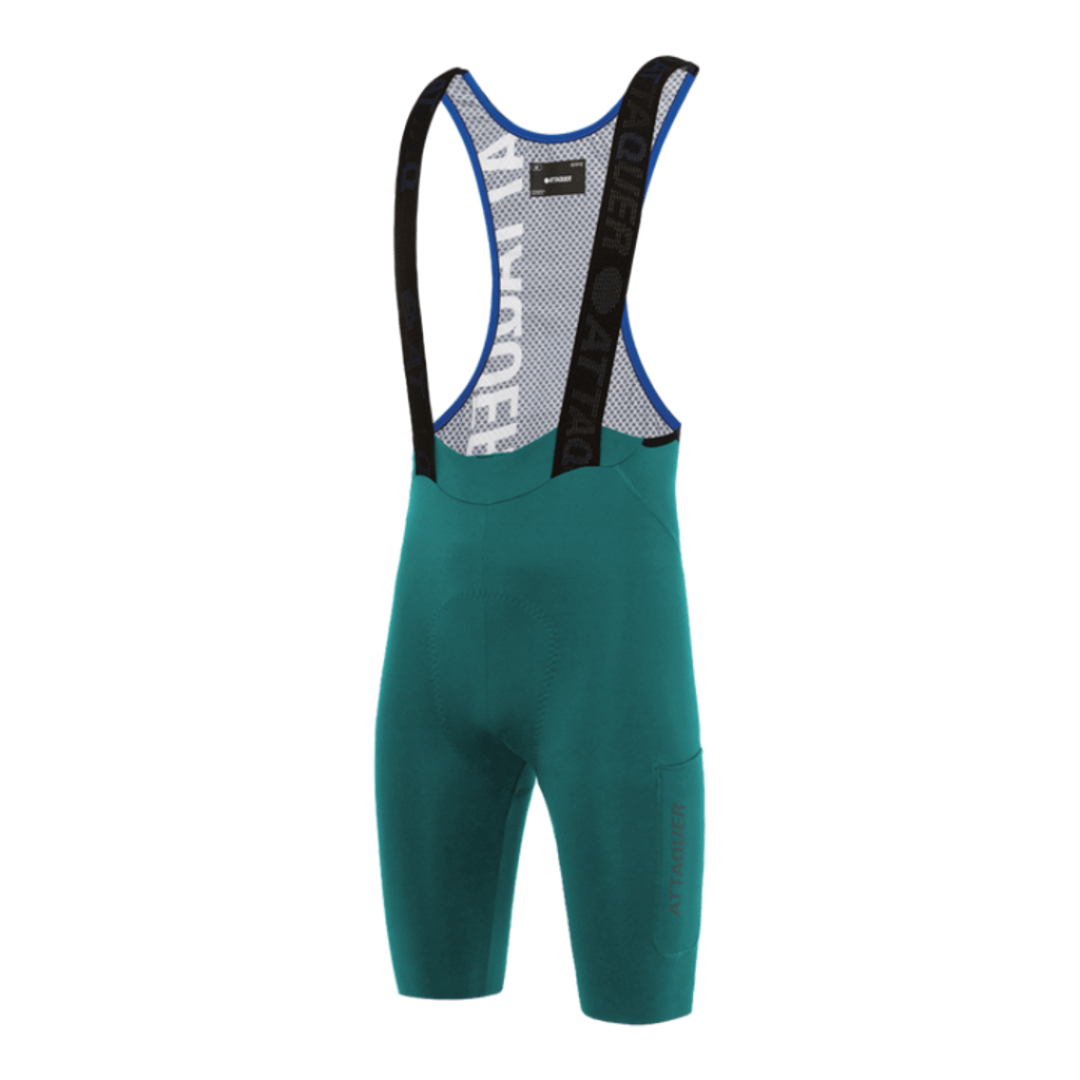 Attaquer Men's Race Cargo Bib Shorts Emerald / XS Apparel - Clothing - Men's Bibs - Road - Bib Shorts
