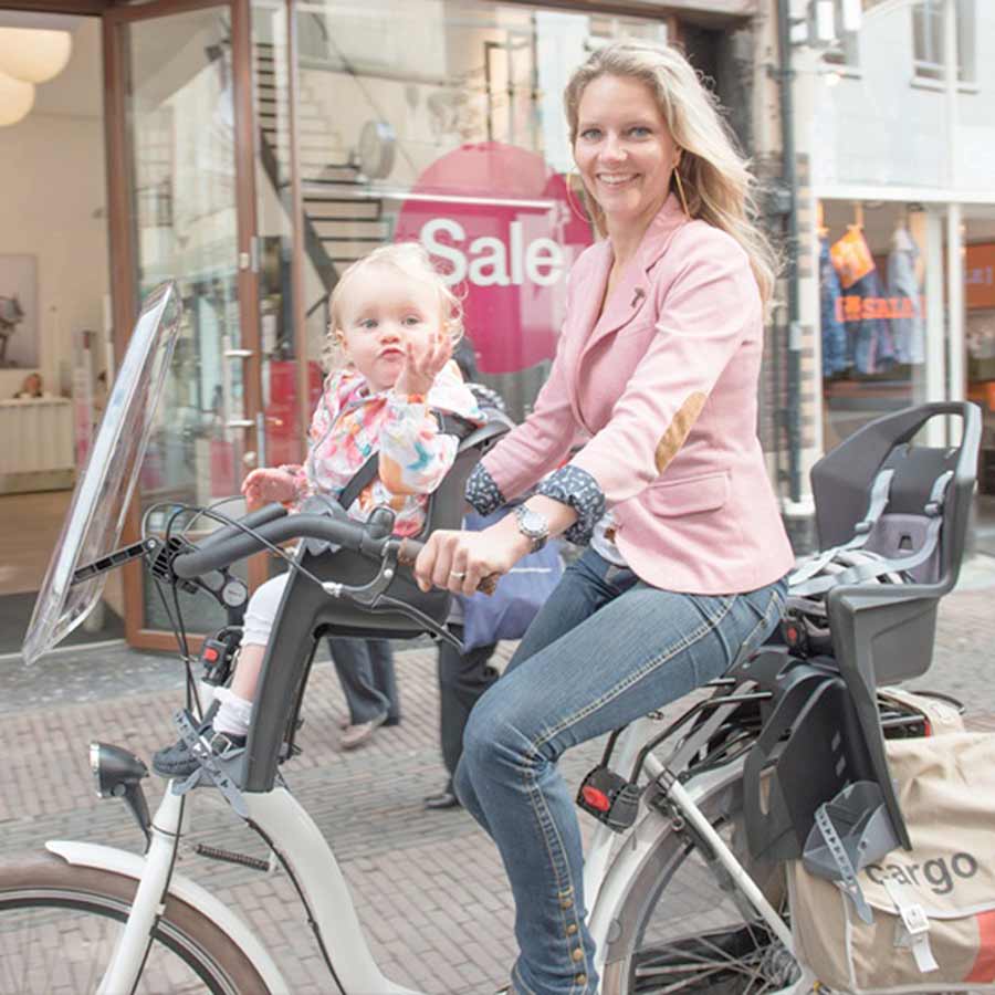 Siège Enfant Polisport Groovy FF Vélo Arrière - Noir / Gris