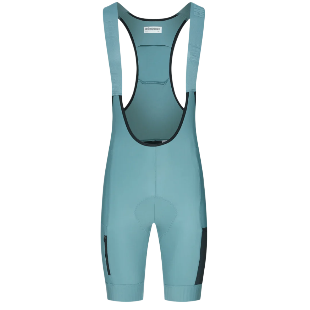 Café du Cycliste Men's Eva Cargo Bib Shorts Deep Water / L Apparel - Clothing - Men's Bibs - Road - Bib Shorts
