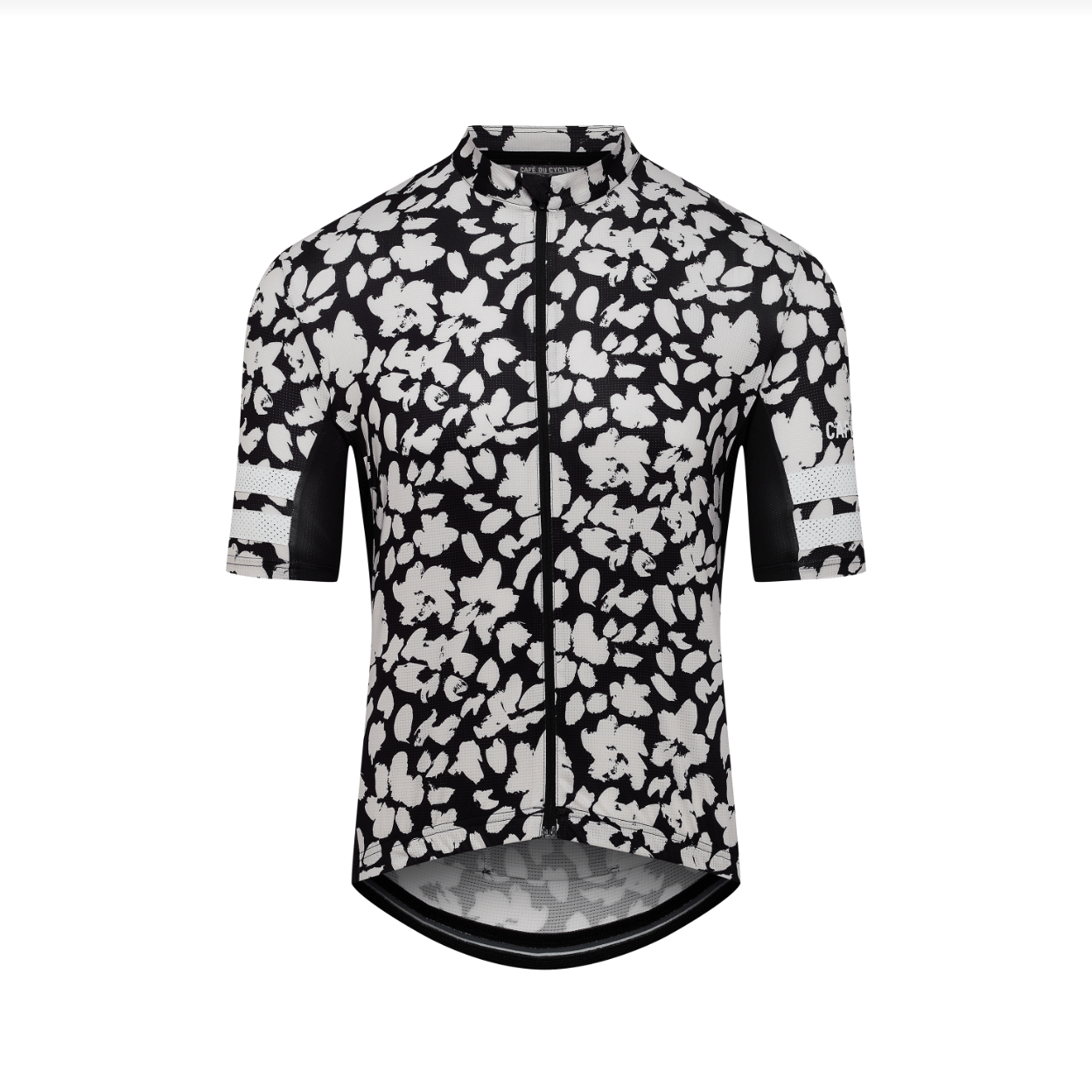 Café du Cycliste Men's Floriane Jersey Black Print / XS Apparel - Clothing - Men's Jerseys - Road