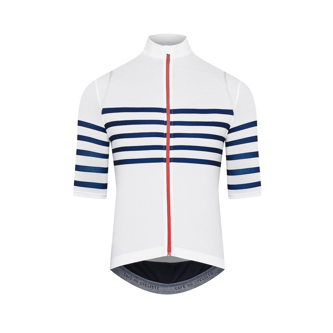 Café du Cycliste Men's Mona Jersey White Classic / XS Apparel - Clothing - Men's Jerseys - Road