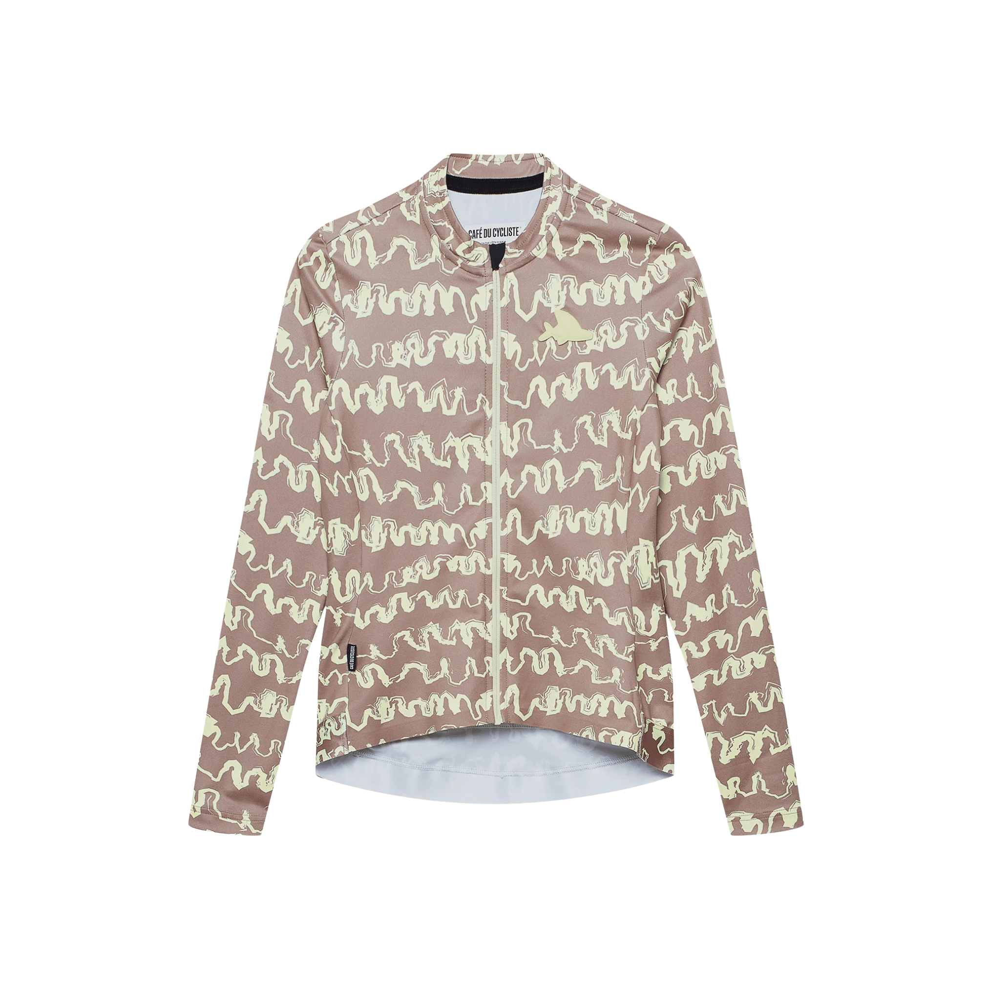 Café du Cycliste Women's Constance LS Jersey Oyster Grey Naples Yellow / XXS Apparel - Clothing - Women's Jerseys - Road