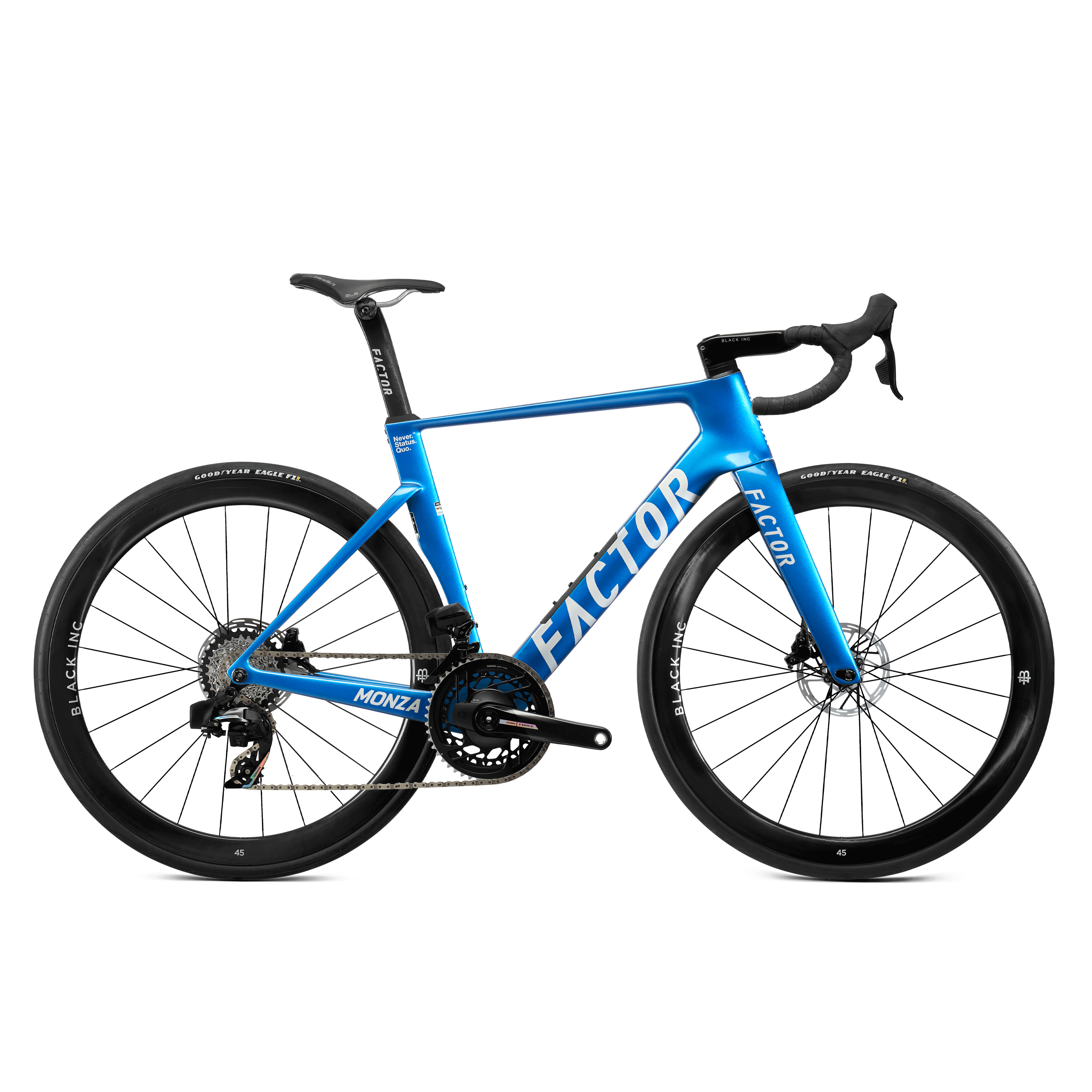 Factor Monza Force D2 w/Power Meter Solar Blue / 45 Bikes - Road