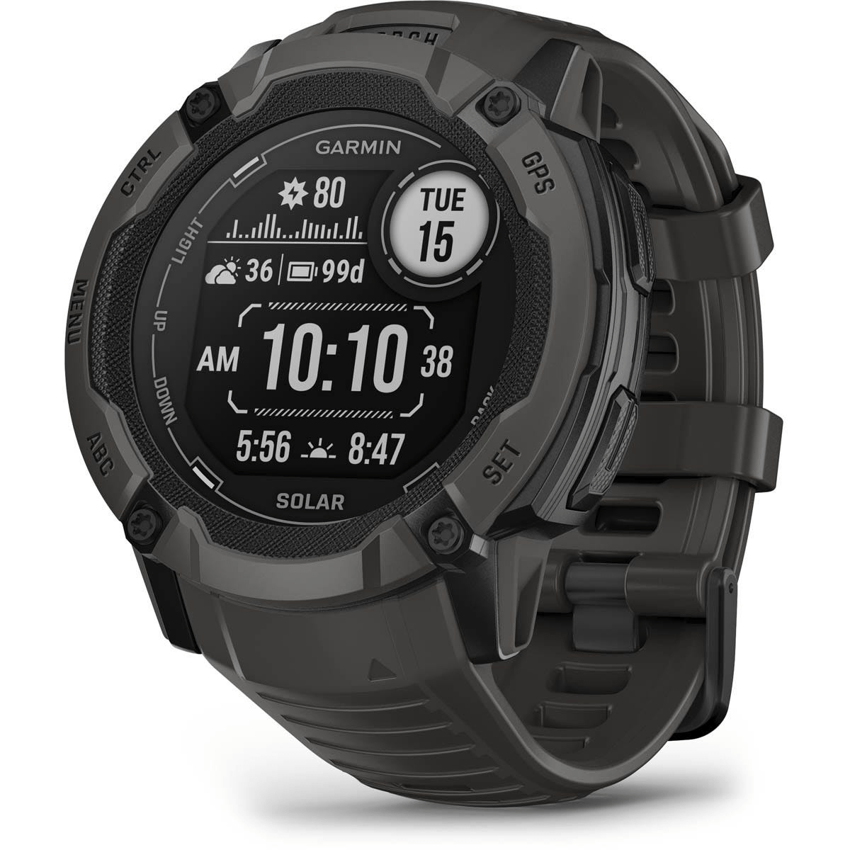 Garmin Instinct Solar Watch Graphite – Bici - Main Image