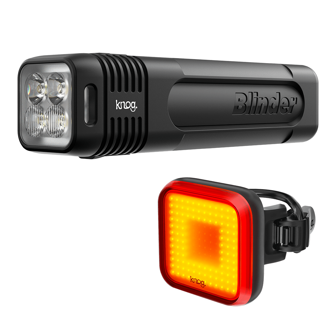 Knog Blinder 900 and Blinder Square Front and Rear Light Set – Bici