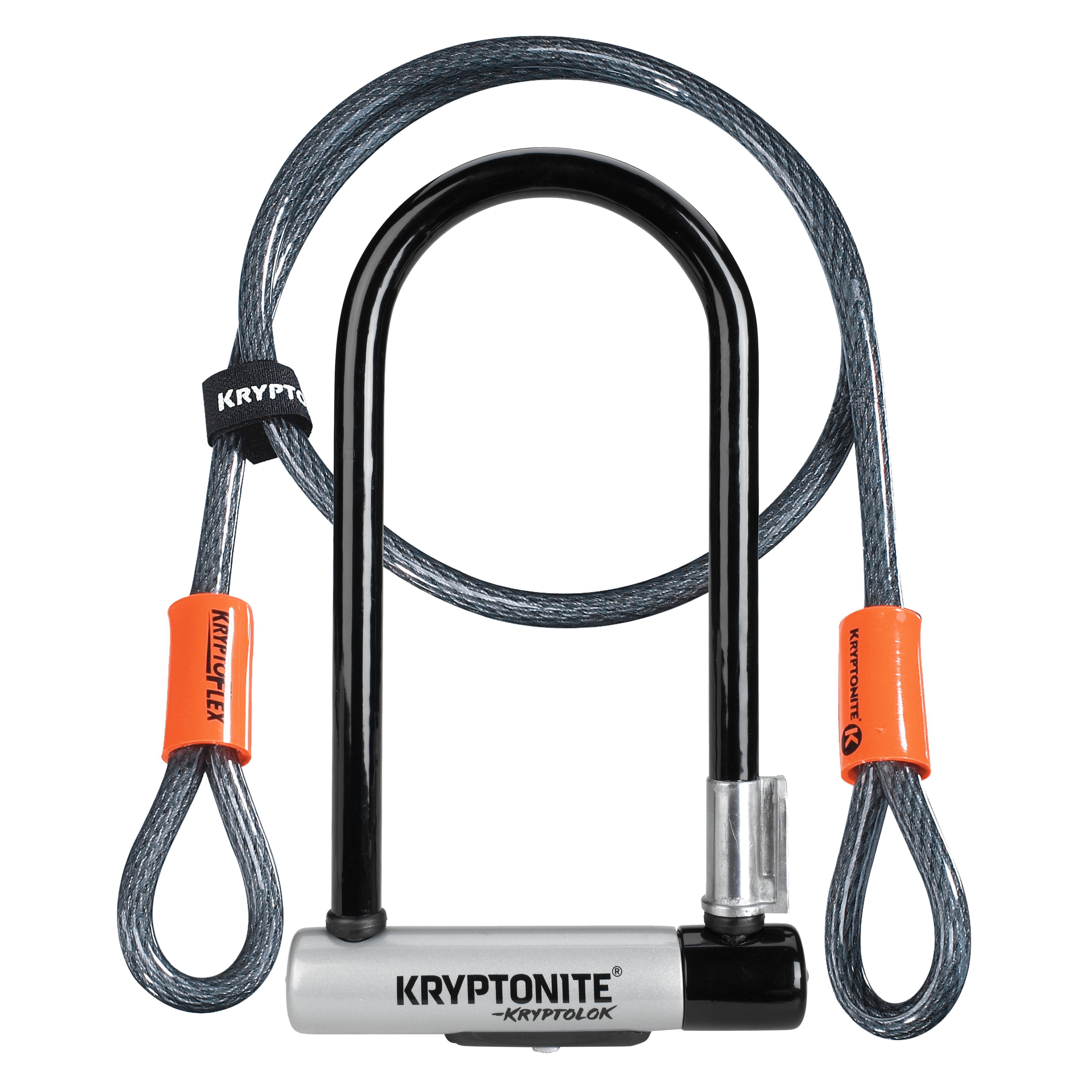 Kryptonite KryptoLok Standard U-Lock with 4' Flex Cable – Bici