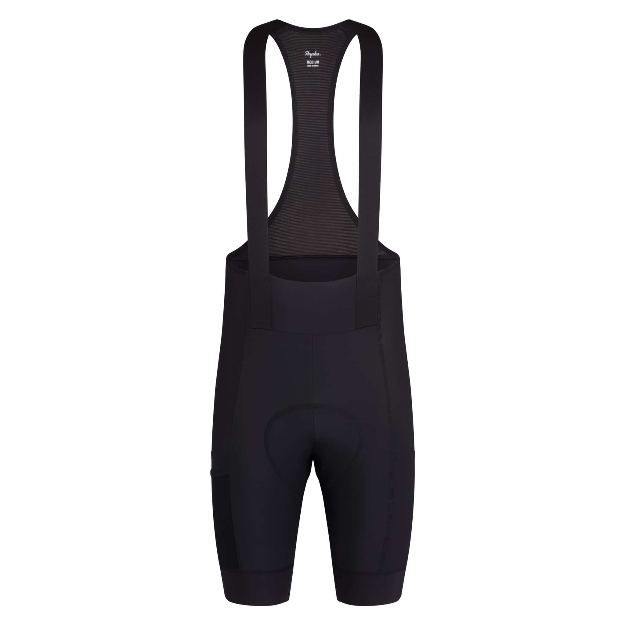 Rapha Men's Brevet Element Cargo Bib Shorts Black/Black / XS Apparel - Clothing - Men's Bibs - Road - Bib Shorts