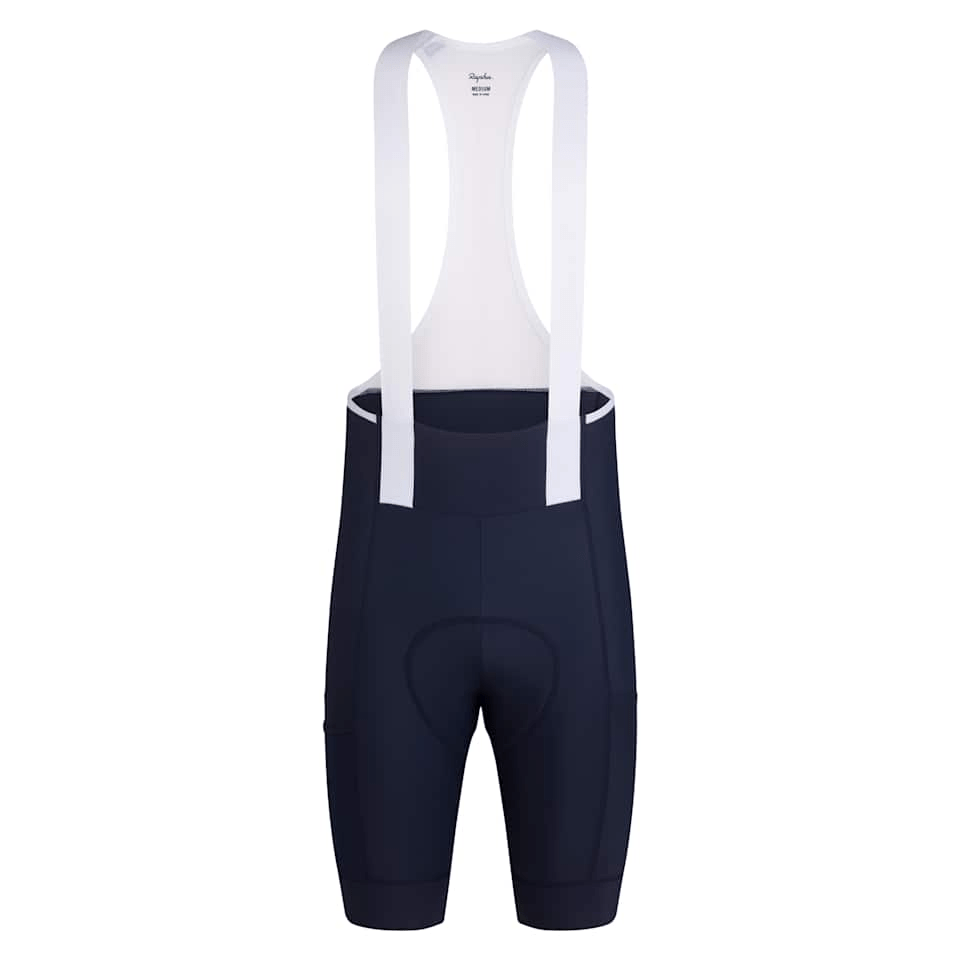 Rapha Men's Brevet Element Cargo Bib Shorts Dark Navy/White / S Apparel - Clothing - Men's Bibs - Road - Bib Shorts