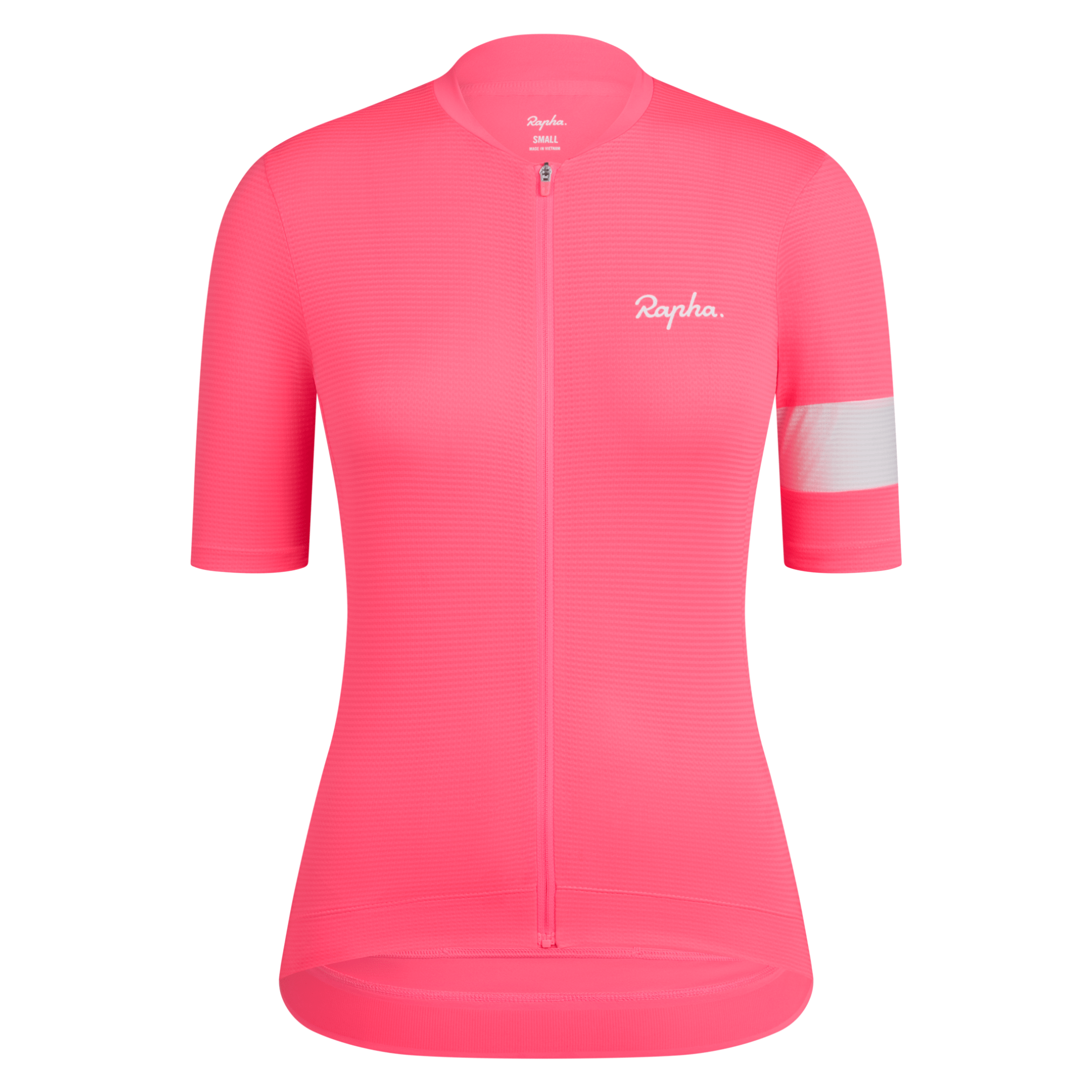 Rapha Women's Core Lightweight Jersey High-Vis Pink/White / XXS Apparel - Clothing - Women's Jerseys - Road