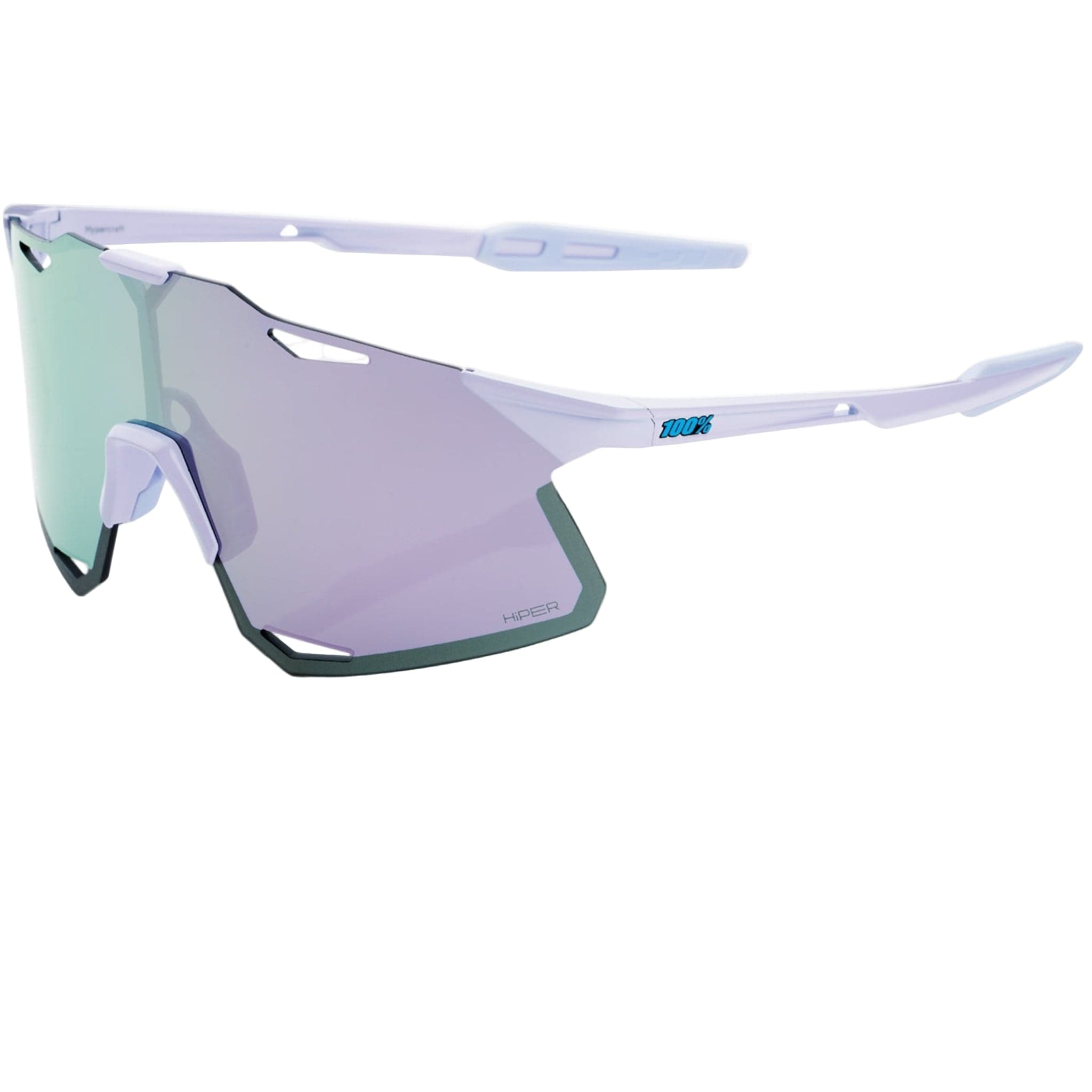 100% Hypercraft Polished Lavender/HiPER Lavender Mirror Lens Apparel - Apparel Accessories - Sunglasses
