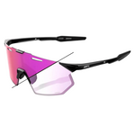 100% Hypercraft SQ Gloss Black/Purple Mirror Photochromic Lens Apparel - Apparel Accessories - Sunglasses