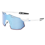 100% Hypercraft SQ Soft Tact White/HiIPER Blue Multilayer Lens Apparel - Apparel Accessories - Sunglasses