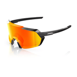 100% Korbin Gloss Metallic Black Frame/HiPER Red Multilayer Mirror Lens Apparel - Apparel Accessories - Sunglasses