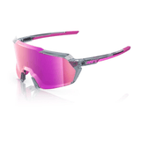 100% Korbin Polished Translucent Grey/Purple Multilayer Mirror Lens Apparel - Apparel Accessories - Sunglasses