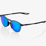 100% Legere Round Black Blue Mirror Lens Apparel - Apparel Accessories - Sunglasses