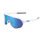 100% S2 Matte White/HiPER Blue Multilayer Apparel - Apparel Accessories - Sunglasses