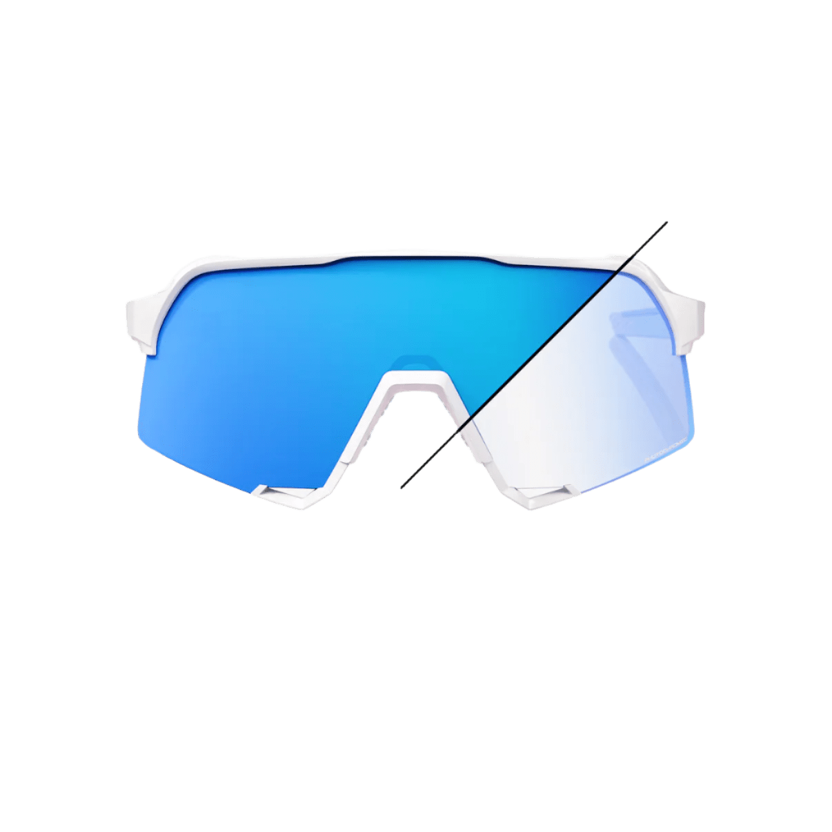 100% S3 Bastille Limited Edition Pearl White Glitter Frame/Blue Mirror Photocromic Lens Apparel - Apparel Accessories - Sunglasses