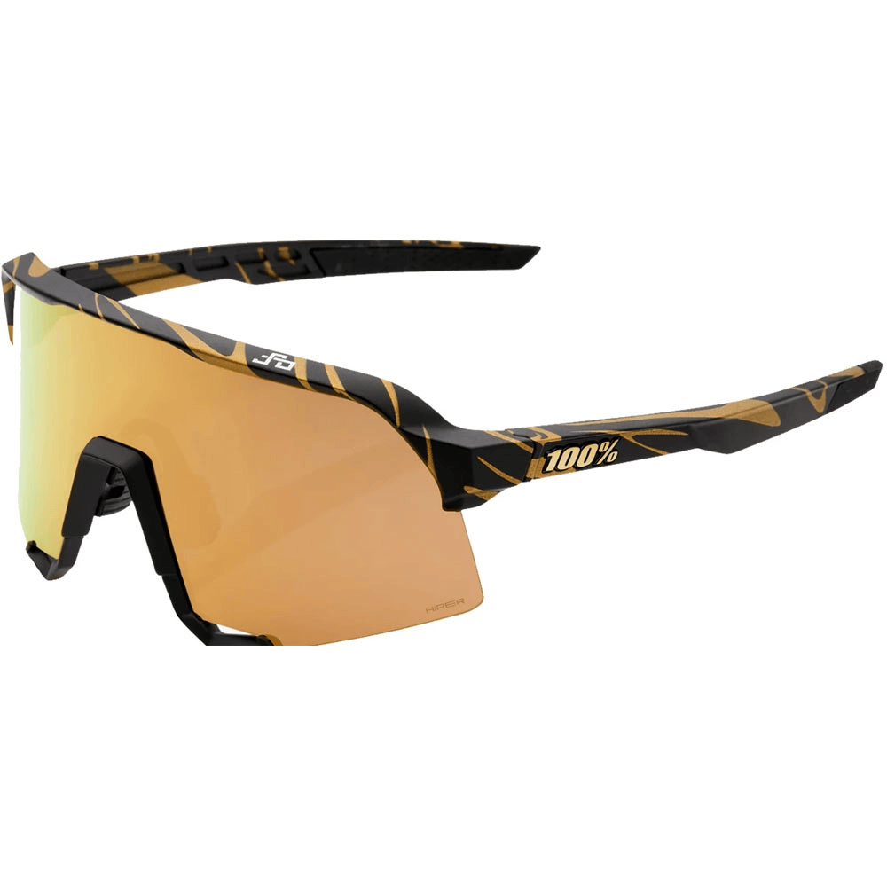 100% S3 Peter Sagan Limited Edition Metallic Gold Flake/HiPER Gold Mirror Lens Apparel - Apparel Accessories - Sunglasses