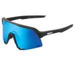 100% S3 Sunglasses Matte Black/HiPER Blue Multilayer Mirror Lens Apparel - Apparel Accessories - Sunglasses
