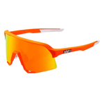 100% S3 Sunglasses Soft Tact Neon Orange/HiPER Red Multilayer Mirror Lens Apparel - Apparel Accessories - Sunglasses