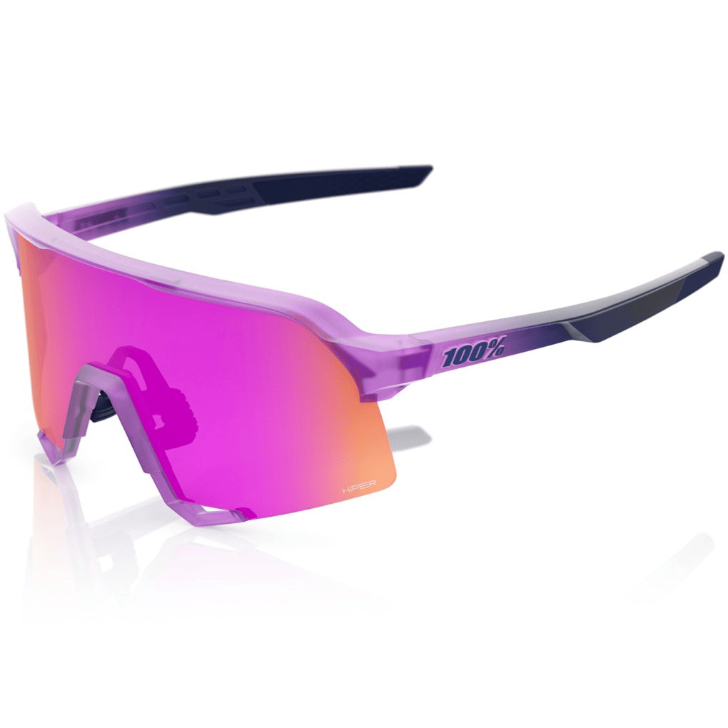 100% S3 Sunglasses Toyoko/HiPER Vital Pink Mirror Lens Apparel - Apparel Accessories - Sunglasses