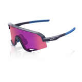 100% Slendale Satin Storm Metallic/Purple Mirror Lens Apparel - Apparel Accessories - Sunglasses