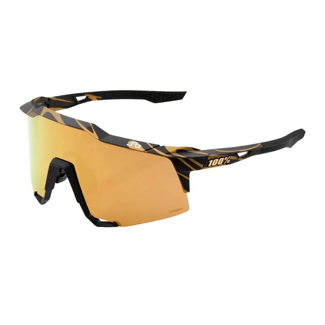 100% Speedcraft Peter Sagan Limited Edition Metallic Gold Flake/HiPER Gold Mirror Lens Apparel - Apparel Accessories - Sunglasses