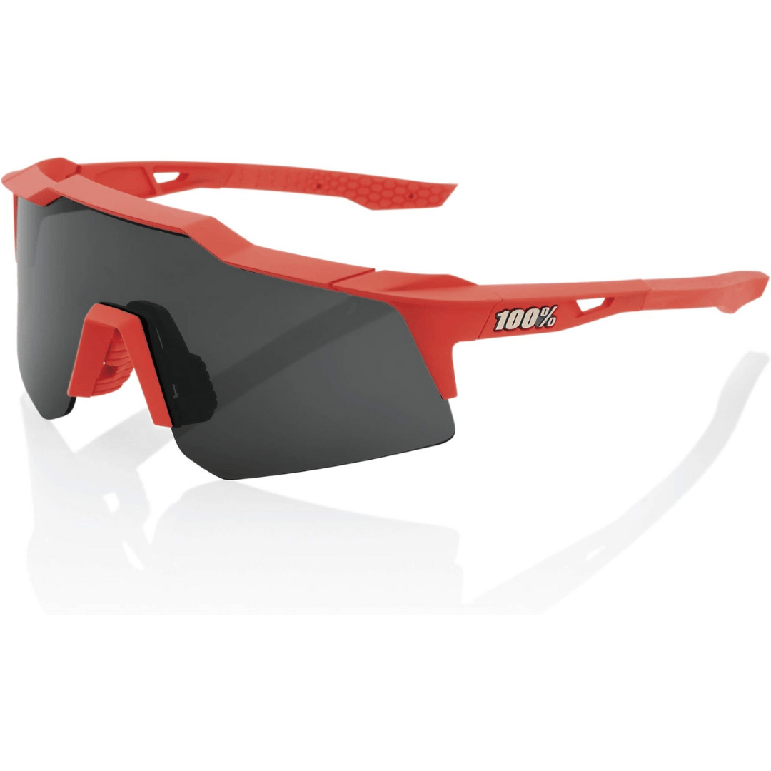 100% Speedcraft XS Soft Tact Coral - Smoke Lens Apparel - Apparel Accessories - Sunglasses