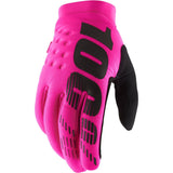100% Women's Brisker Gloves Neon Pink/Black / S Apparel - Clothing - Gloves - Mountain