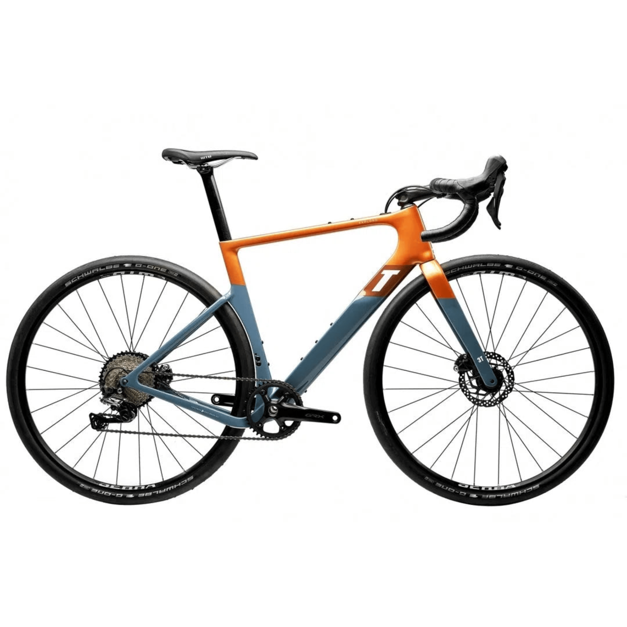 3T Exploro RaceMax with Wheel Upgrade Orange/Grey / 56cm Bikes - Gravel