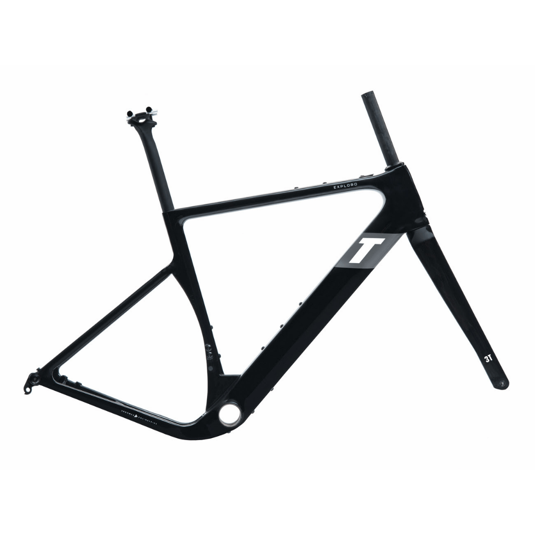 3T Exploro Ultra Frameset Black Glossy / XXS Bikes - Frames - Gravel