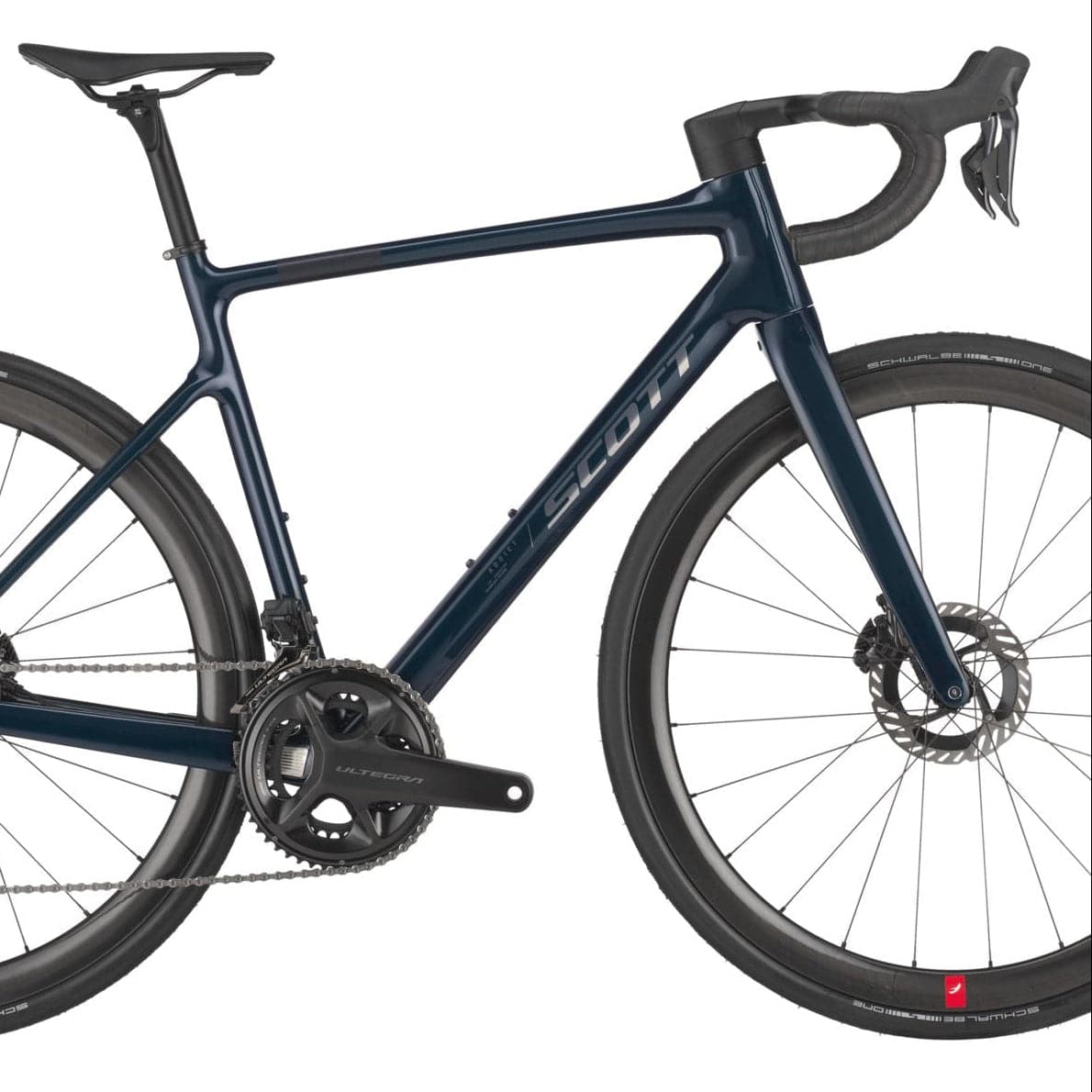 Blue bicycle on a white background