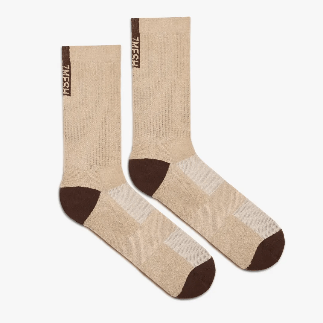 7mesh Gravity Sock Mocha / S Apparel - Clothing - Socks