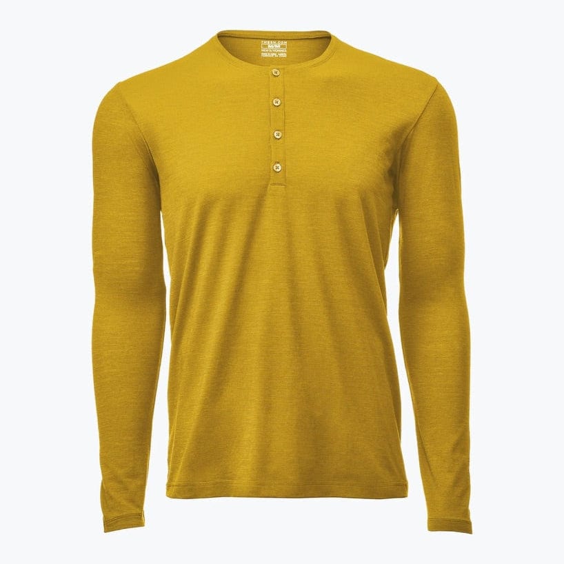 7mesh Men's Desperado Merino Henley Long Sleeve Honey / Medium Apparel - Clothing - Men's Jerseys - Technical T-Shirts