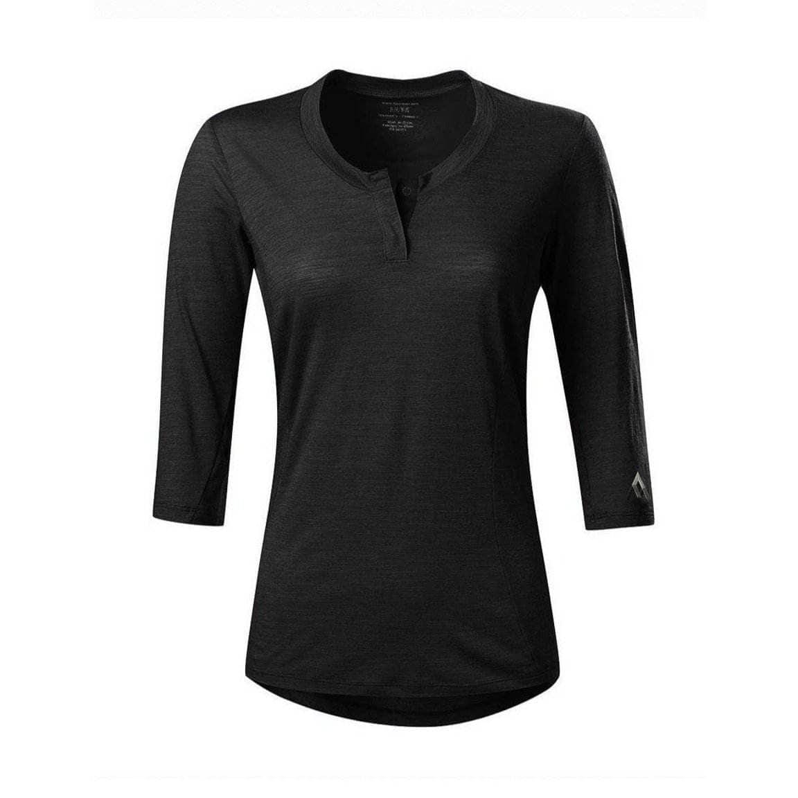 7mesh Women's Desperado Merino Henley Black / XS Apparel - Clothing - Women's Jerseys - Mountain