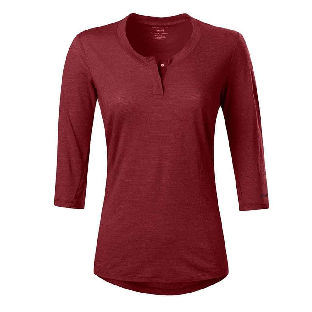 7mesh Women's Desperado Merino Henley Pomegranate / XS Apparel - Clothing - Women's Jerseys - Mountain