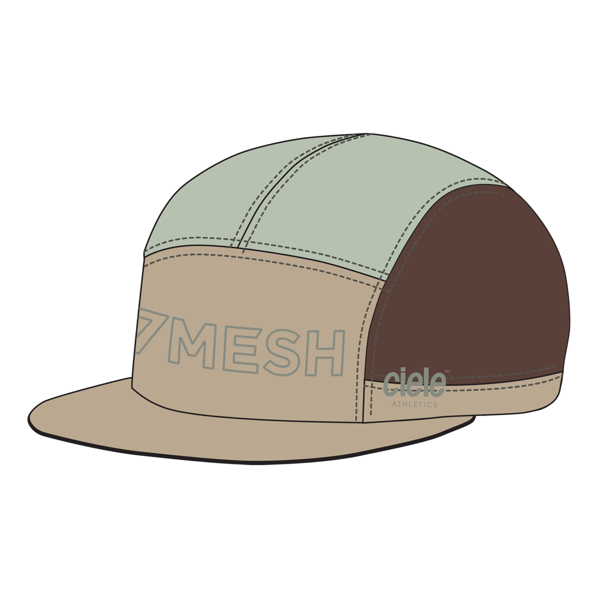 7mesh x ciele GOCap Mocha Apparel - Clothing - Riding Caps