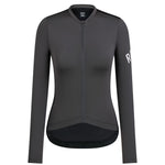 Rapha Women's Pro Team Long Sleeve Lightweight Jersey Dark Grey/Black / XXS Apparel - Clothing - Women's Jerseys - Road