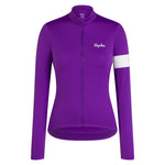 Rapha Women's Core Thermal Long Sleeve Jersey Ultraviolet/White / XXS Apparel - Clothing - Women's Jerseys - Road