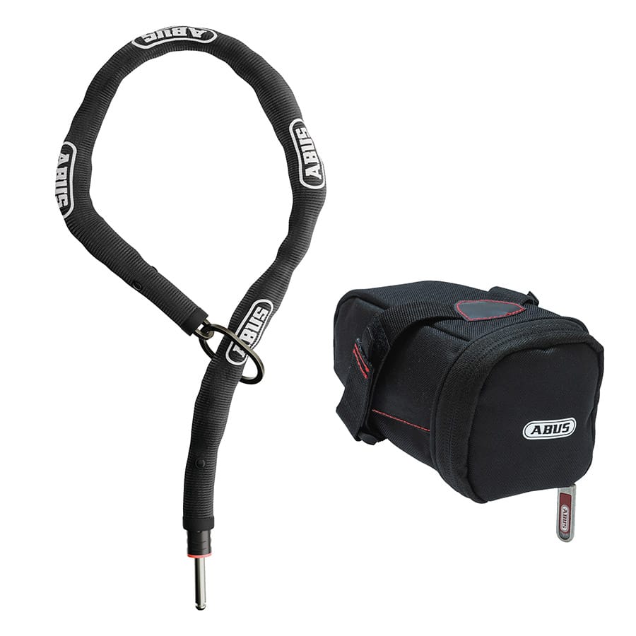 ABUS ACH Classic AdptrChn + FrmLock 100cm, 5.5mm, Black Frame Locks