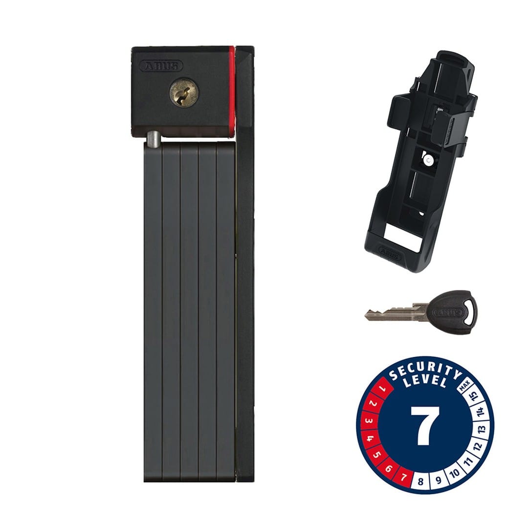 ABUS Bordo uGrip 5700 SH Folding Lock, Key, 80cm, 2.6', 5mm Accessories - Locks