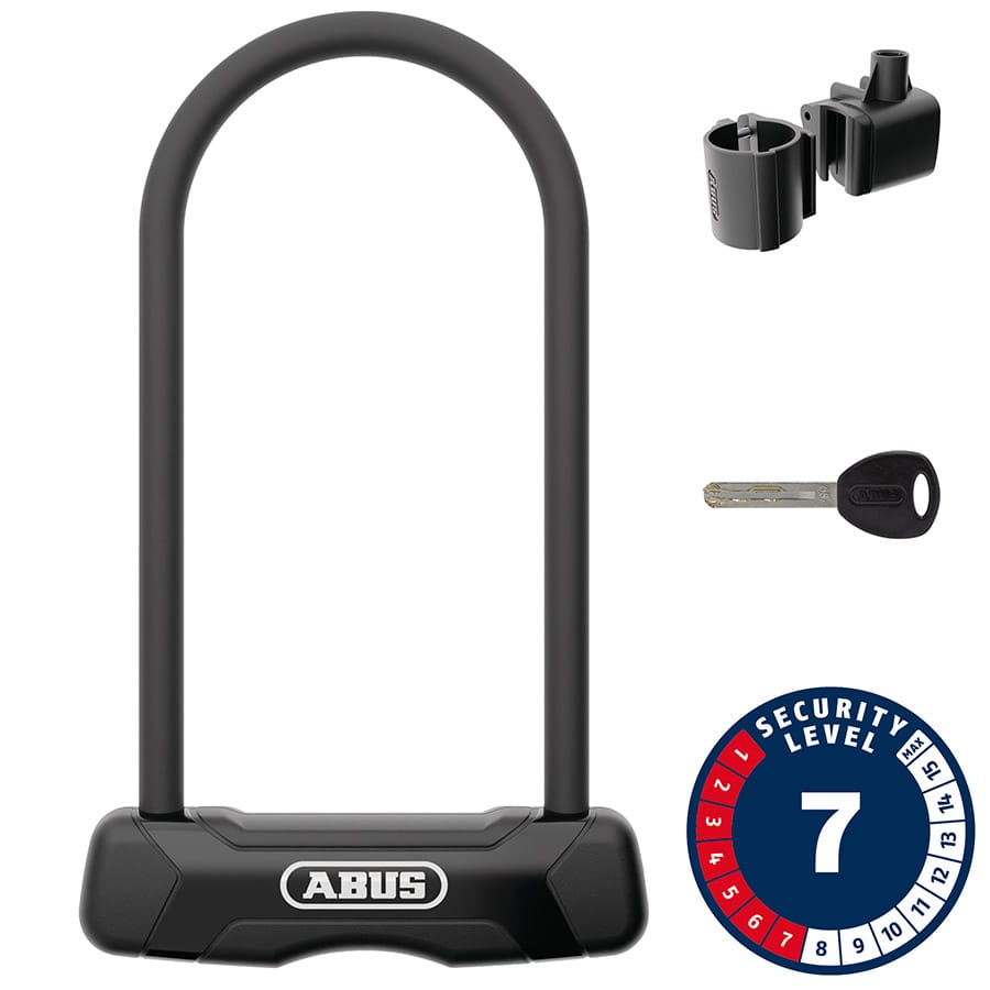 Abus Facilo 320K 109x230mm, 4.3''x9'', Thickness in mm: 12mm, Black U-Locks