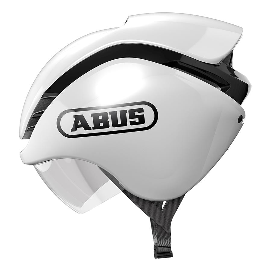 ABUS GameChanger TRI Helmet L, Shiny White / L Road Helmets