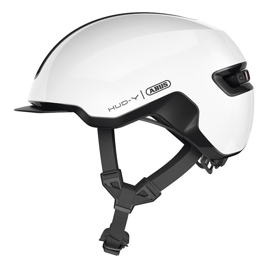 Abus Hud-Y L, 57 - 61cm, Shiny White / L Recreational and Commuter Helmets