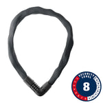 Abus IVERA 7210C 85cm, 33.5'', Grey Chain Locks