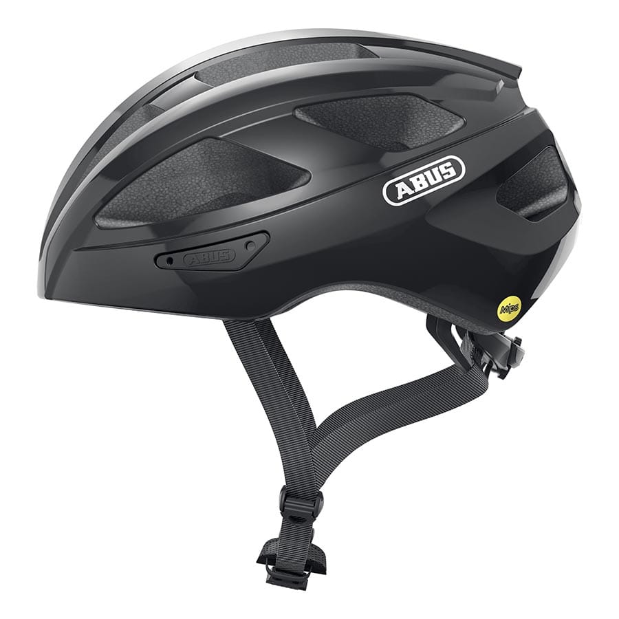Abus Macator MIPS Abus, Macator MIPS, Helmet, S, 51 - 55cm, Shiny Black Road Helmets