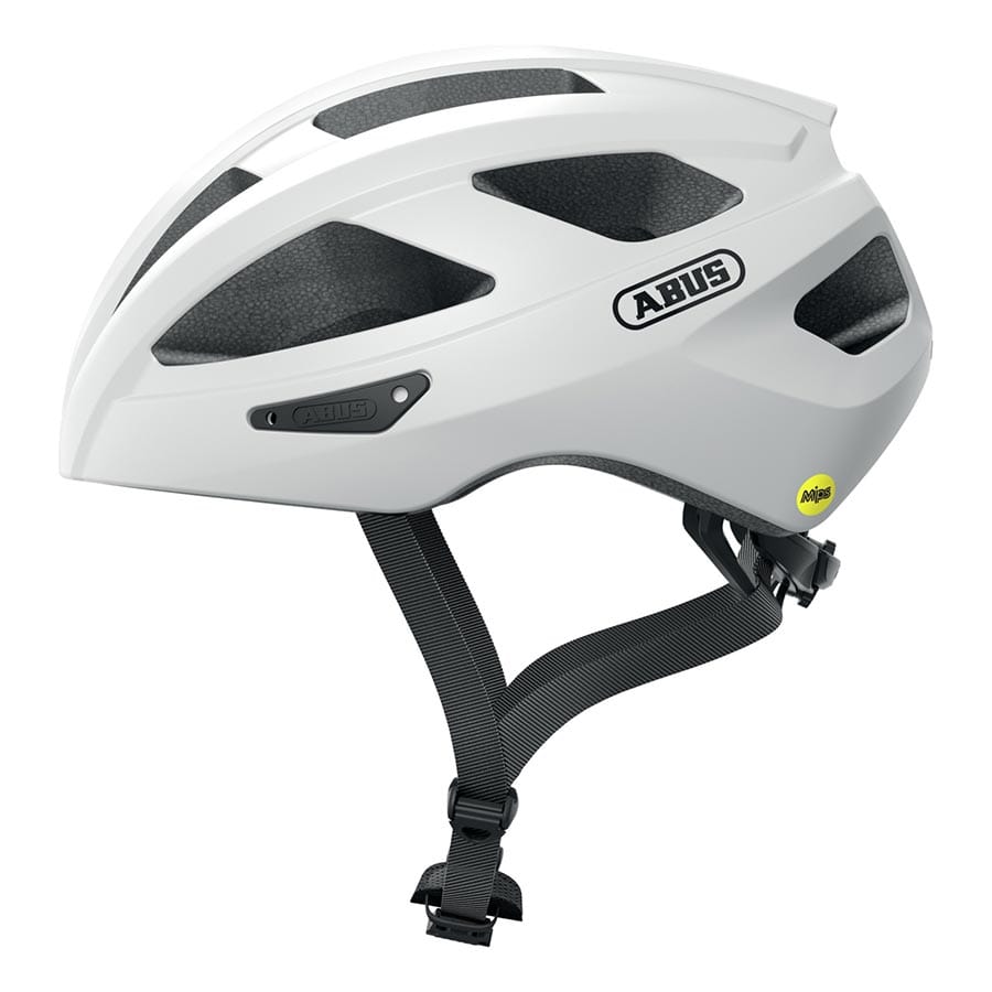 Abus Macator MIPS (no visor) L, 58 - 62cm, Polar White Road Helmets