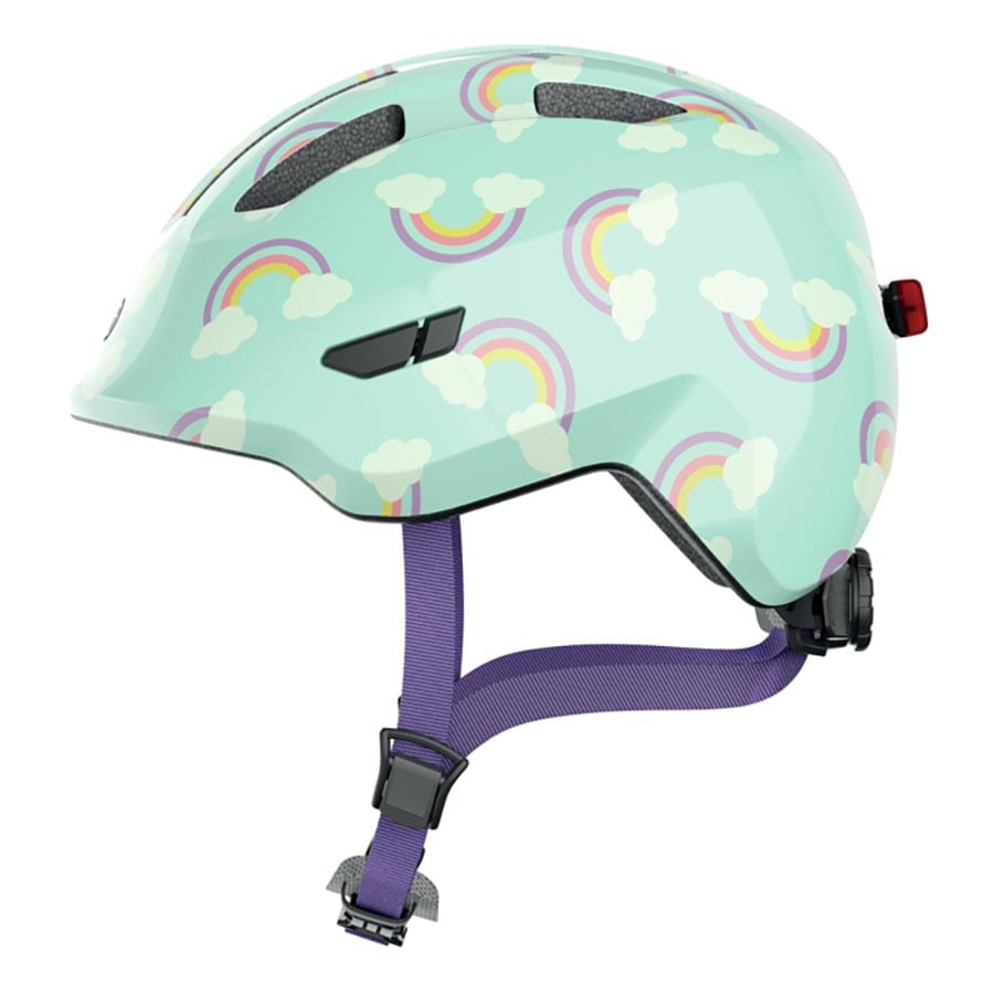 Abus Smiley 3.0 LED Blue Rainbow, M, 50 - 55cm Youth Helmets